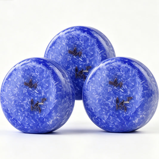 Lavender Shampoo Bar HW0014, 2.12 oz (60g), Pack of 3, Purple - Promote Hair Growth, Strengthen & Volumize All Hair Types