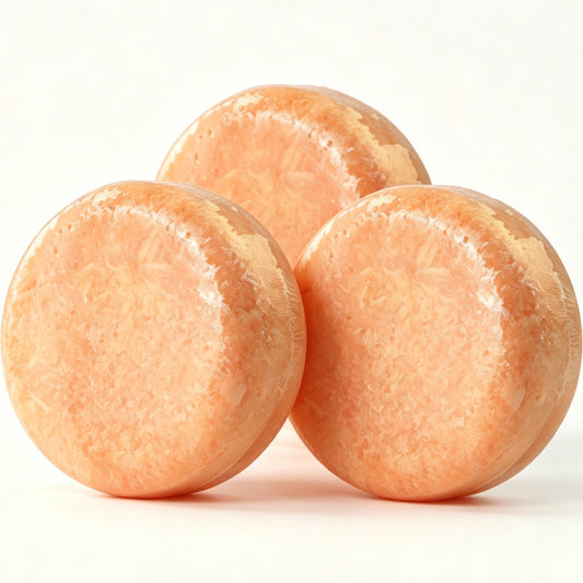 Honey Shampoo Bar HW0017, 2.12 oz (60g), Pack of 3, Orange - for Anti-Hair Loss, Regrowth, pH Balanced