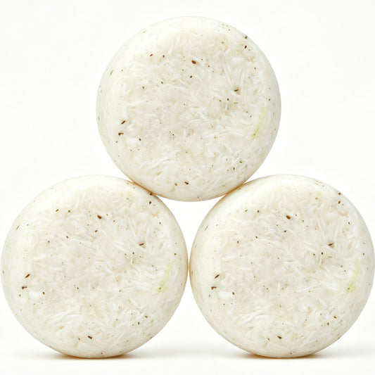 Rosemary Shampoo Bar HW0032, 2.12 oz (60g), Pack of 3, White - for Anti-Hair Loss, Regrowth, pH Balanced