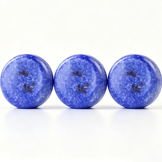 Lavender Shampoo Bar HW0034, 2.12 oz (60g), Pack of 3, Purple - for Anti-Hair Loss, Regrowth, pH Balanced