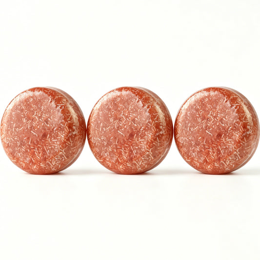 Cinnamon Shampoo Bar HW0039, 2.12 oz (60g), Pack of 3, Red - for Normal Hair, Volume & Strength
