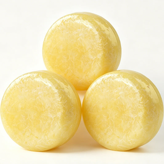 Lemon Shampoo Bar HW0040, 2.12 oz (60g), Pack of 3, Yellow - for Normal Hair, Volume & Strength