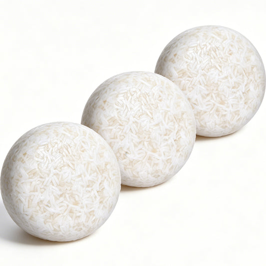 Rice Shampoo Bar HW0046, 2.12 oz (60g), Pack of 3, White - Promote Hair Growth, Strengthen & Volumize All Hair Types