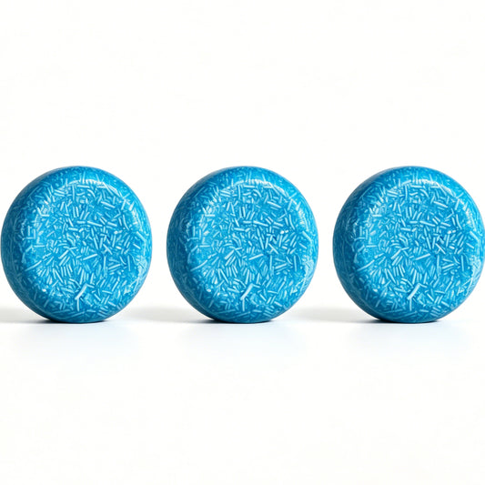 Cologne Scent Shampoo Bar HW0047, 2.12 oz (60g), Pack of 3, Blue - for Hair Growth, Strengthening Hair & Damage Repair