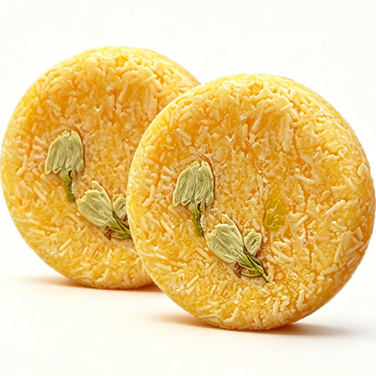 Jasmine Shampoo Bar HW0222, 2.12 oz (60g), Pack of 2, Orange - for Hair Growth, Strengthening Hair & Damage Repair