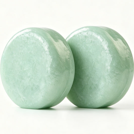 Peppermint Shampoo Bar HW0223, 2.12 oz (60g), Pack of 2, Green - for Thickening, Fullness, Strength, and Growth