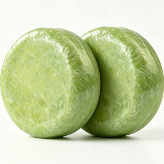 Olive Oil Shampoo Bar HW0226, 2.12 oz (60g), Pack of 2, Green - for Hair Growth, Strengthening, Thickening & Volumizing